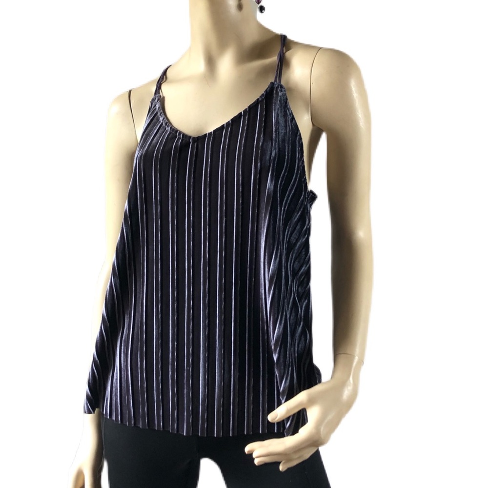 CHARMING CHARLIE PURPLE VELVET TANK